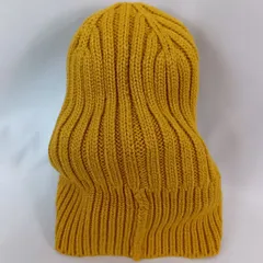 UNIQLO ユニクロ ヒートテックリブビーニー イエロー フリーサイズ ◇〇