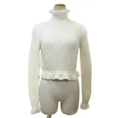 MIU MIU ハイネック リブ ニット セーター 38 MIU MIU ハイネック リブ ニット セーター 38 MIU MIU ハイネック リブ