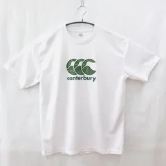 古着　Canterbury　カンタベリー　ラグビー　Tシャツ　ポリエステル　白　3Lサイズ　シンプル　ゆったり　ゆるだぼ　オーバーサイズ　大きめ