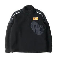 美品 OFF-WHITE オフホワイト ジャケット サイズ:S ハーフジップ プルオーバー フリース ジャケット Logo Plaque Pullover ブラック 黒 イタリア製 アウター ブルゾン 上着【メンズ】のサムネイル
