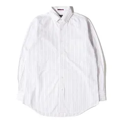 Paul Smith ポールスミス シャツ サイズ:M マルチストライプ コットン ボタンダウン ドレスシャツ ホワイト ピンク トップス カジュアルシャツ 長袖【メンズ】
