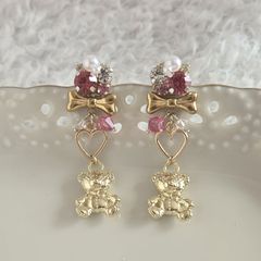 ♡ハンドメイド♡ビジューピアスorイヤリング№548ロイヤルブルー
