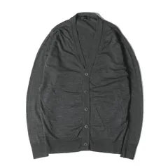 JOHN SMEDLEY ジョンスメドレー カーディガン サイズ:XS ハイゲージ ウール ニット Vネック カーディガン グレー イギリス製 トップス セーター【メンズ】