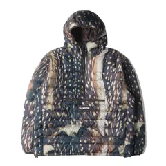 Supreme シュプリーム ジャケット サイズ:XL 23AW ディア柄 ハーフジップ プルオーバー ダウンジャケット Micro Down Half Zip Hooded Pullover ブラウン系(Deer) アウター ブルゾン 上着【メンズ】