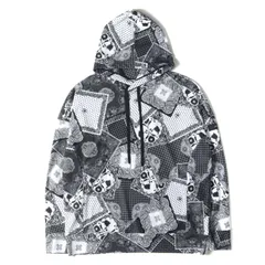RESOUND CLOTHING リサウンド クロージング パーカー サイズ:2 24SS ペイズリー ラッシュガード ルーズ フーディー (PAISLEY RUSH LOOSE HOODIE) ホワイト ブラック トップス プルオーバー【メンズ】のサムネイル