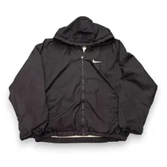 【訳アリ】 90s 80s 00s NIKE ナイロンジャケット ブルゾン US古着 中綿 刺繍ロゴ 短丈 B-boy B系 ボロ 襤褸 スケーター ストリートファッション  オーバーサイズ Y2K 古着 vintage