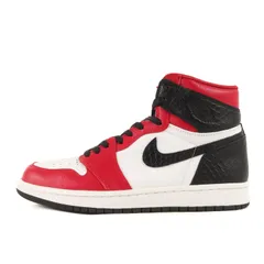 NIKE ナイキ サイズ:25.0cm WMNS AIR JORDAN 1 HIGH OG SATIN SNAKE (CD0461-601) ウィメンズ エア ジョーダン1 ハイ ジムレッド ホワイト ブラック WMNS US8 ハイカット スニーカー