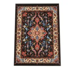 【B1サイズ（約73x103cm）】【lh-poster-2180】【フレーム付き】ペルシャ柄 Persia カーペット柄 絨毯 総柄 インテリア 渋い パターン 模様 ペイズリー モダン