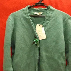 レディース ファッション 長袖 カーディガン 毛100% Lサイズ 未使用品 Q644