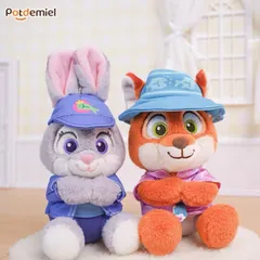 2点セット 海外限定 ニック ジュディ potdemiel ぬいぐるみキーホルダー ズートピア2 ディズニー アクセサリー