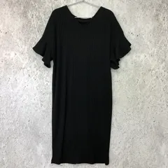 KBF ケービーエフ フリル スリーブ 2WAY ワンピース ブラック Oneサイズ □〇