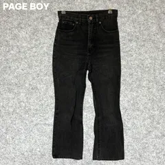 PAGE BOY ブラック ストレッチ スキニーデニム Sサイズ