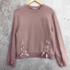 mezzo piano junior メゾピアノ ジュニア レースアップ トレーナー スモーキーピンク  LLサイズ  165cm 〇□☆