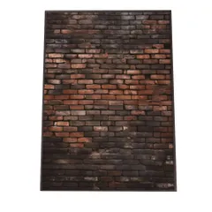 【B3サイズ（約36x51cm）】【lh-poster-2323】【フレーム付き】レンガ 石 ストーン ポスター 模様 ブロック インテリア