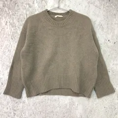 GALERIE VIE / TOMORROWLAND ギャルリーヴィートゥモローランド ファイン ウール クルー ネック プルオーバー ライトグレー Sサイズ ◇〇☆