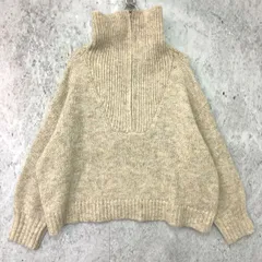 Classical Elf 《 JaVa ジャバ コラボ 》 ふわふわに癒され。 ハーフジップニット プルオーバー アイボリー Mサイズ ◇〇