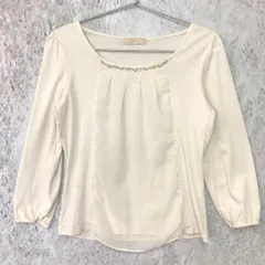 any SiS エニィスィス 8分袖 カットソー Tシャツ ホワイト 2サイズ 〇□