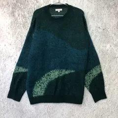 Rocky Monroe ロッキーモンロー モヘア ライク グラデーション ニット グリーン Lサイズ ◇〇☆