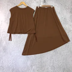 MURUA ムルーア ボリューム バック ドロスト セパレート ワンピース ブラウン Fサイズ □〇