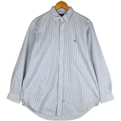 古着 ラルフローレン Ralph Lauren 長袖 ボタンダウンストライプシャツ メンズL相当/eaa597745