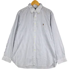古着 ラルフローレン Ralph Lauren 長袖 ボタンダウンストライプシャツ メンズXL相当/eaa597746