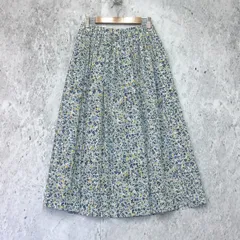 all of me オールオブミー 花柄 フレア スカート グレー イエロー ネイビー Fサイズ □〇