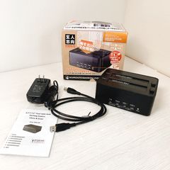 미사용품 PC리스로 HDD/SSD 클론 제작 데이터 소거 가능 스탠드 KURO-DACHI/CLONE+ERASE/U3