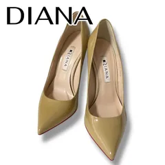 DIANA ダイアナ ベージュ 靴 パンプス レディース カジュアル ビジネス 上質素材 【22.5cm】0000886OC