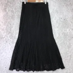 earth music&ecology アースミュージックアンドエコロジー 選べる レース スカート ( フラワー ) ブラック Fサイズ □〇