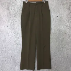 tiptop ティップトップ センタープレス セミフレア スラックス カーキ Lサイズ □□