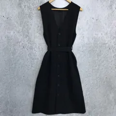 ROPE PICNIC ロペ ピクニック 2WAY Powder Twill Stretch ジレ ジャンスカ ブラック 38サイズ 〇□