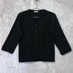 GLACIER グラシア 7分袖 カーディガン ブラック Mサイズ 〇□