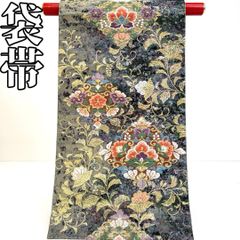 着物と帯 時流】F241164s◇正絹 袋帯◇花 美品 六通 - メルカリ