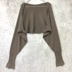 BLACK BY MOUSSY ブラック バイ マウジー ショート ニット ボレロ クールブラウン FREEサイズ ◇〇☆のサムネイル