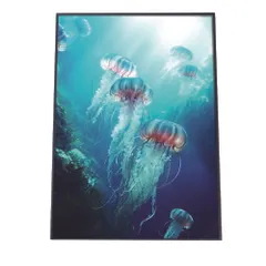 【B4サイズ(約25x36cm)】【lh-poster-2572】クラゲ ポスター シーサイド マリンスタイル ジェリーフィッシュ 水族館 水中 海 魚 インテリア