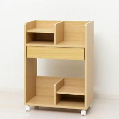 無印良品 木製食器棚 キッチンカウンター キャスター付きワゴン