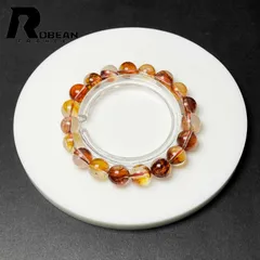 【限定一点】夢色 EU製 ★ROBEAN・オーロラクォーツ★パワーストーン ブレスレット 天然石 原石 綺麗 お守り プレゼント1 9.8-10.5mm M1205184