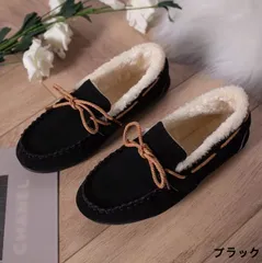 モカシン レディース 靴 ムートンブーツ パンプス スリッポン スエード フラットシューズ ぺたんこ靴 ボア 防寒 モカシンシューズ