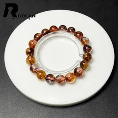 【限定一点】夢色 EU製 ★ROBEAN・オーロラクォーツ★パワーストーン ブレスレット 天然石 原石 お守り プレゼント 9.9-10.6mm M1205185