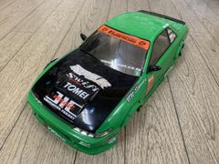 タミヤ RC 三菱 ランエボ7 ボディ D1仕様 チームORANGE風 ドリフト