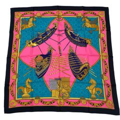 HERMES カレ90 LES MUSEROLLES スカーフ - メルカリ