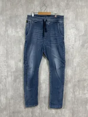 ZARA MAN ザラ マン デニム風 フェード加工 スキニー イージー パンツ sizeEUR M/青 ■■ メンズ