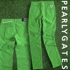 PEARLY GATES パンツ グリーン 新品タグ付き 春秋向きコットンパンツ
