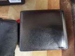 【25】HARVIE&HUDSON　折りたたみ財布　ブラック