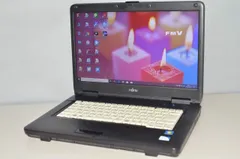 【中古】【非常に良い】中古ノートパソコン Windows10+office 大容量HDD320GB 富士通 A540/B Celeron/4GB/15.4インチ/DVD/便利なソフト多数