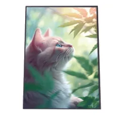 【A1サイズ（約59x84cm）】【lh-poster-2756】【フレーム付き】電脳 LED 機械 デジタル ネオン 未来 クラゲ ジェリーフィッシュ 水族館 水中 海 魚 インテリア サイバー