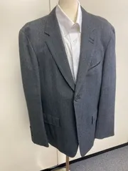 Paul Smith COLLECTION（ポールスミス コレクション） グレー ウール テーラードジャケット Wフラワーホール・斜めポケット仕様 サイズ：XLX（XL相当）