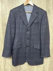 RICHARD JAMES チェック テーラード ジャケット size38/濃紺 ■■ メンズ