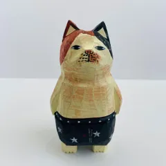 木彫りのネコインテリア置物インテリア雑貨インテリア小物工芸品手彫り彫刻品猫099