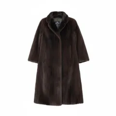 84L9 ROTINY ロティニー SAGA MINK 金サガ ダークミンク 丈112cm 超ロングコート サイズF ダークブラウン 最高級本毛皮t18r